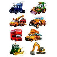 Dekoratif Etiket Sticker Kamyonlar 80X120Mm Dl-042 - 4 adet