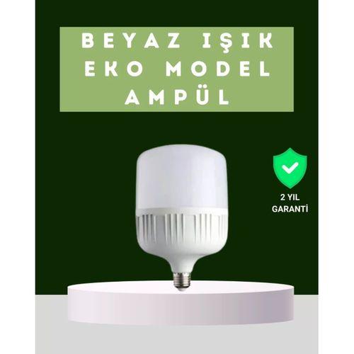 Şarjlı Led Torch Ampul 30 Watt Beyaz Işık Enerji Tasarruflu