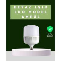 Şarjlı Led Torch Ampul 30 Watt Beyaz Işık Enerji Tasarruflu