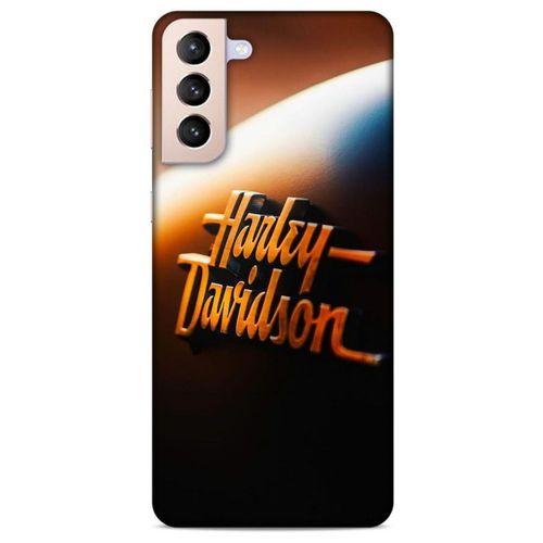Samsung Galaxy S21 Plus Uyumlu Kılıf Motorsiklet (47) Crystal Flex Kılıf Harley