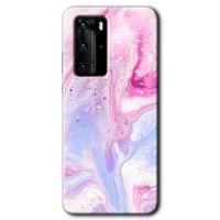 Potkal Hediye Fabrikası Huawei P40 Pro Kılıf HD Desen Baskılı Arka Kapak - Kabarmış Leke