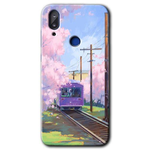 MRCİLETİSİM Vestel E5 Kılıf HD Desen Baskılı Arka Kapak+Temperli Cam - Rails Paint