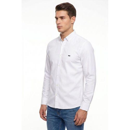 Erkek Spor Slim Fit Uzun Kol Likralı Gömlek BGL-ST05465
