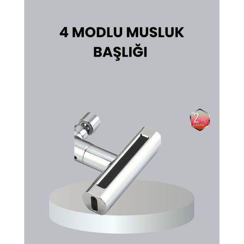 Abs Pirinç Alaşımlı Musluk Başlığı 4 Modlu 360° Dönebilen Ve Ekonomik