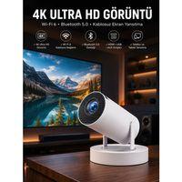 Taşınabilir Android Projeksiyon Ayaklı Çift Kollu 4k Çözünürlüklü Sinema Projeksiyonu