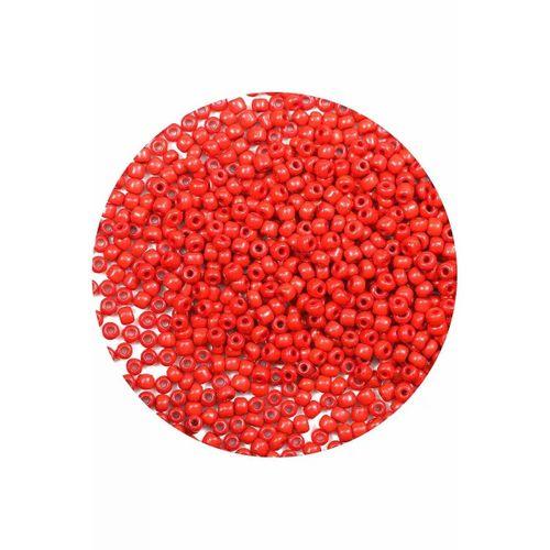 Koyu Turuncu Renk 4 mm Yaklaşık 660 adet / 60 gram Cam Boncuk Oya Yazma Bileklik ve Kolye