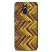 Lopard Huawei Mate 20 Lite Uyumlu Kılıf Wood'X (31) TPU Kılıf Baskılı