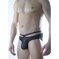 Erkek Siyah Tül Fantezi Slip İç Çamaşırı