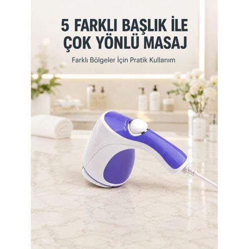 Elektrikli Masaj Aleti 5 Başlıklı Güçlü Titreşimli Selülit Karşıtı Vücut Masaj Cihazı