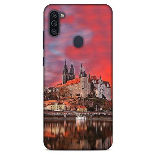 Samsung Galaxy M11 Kılıf Almanya (30) Silicone Case Nehir Şato