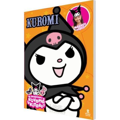 Kuromi Çıkartmalı Boyama Kitabı Maskot Şapka Doğan Çocuk