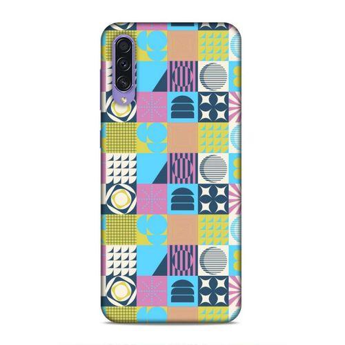 Samsung Galaxy A50s Uyumlu Kılıf Insomnia (43) Thin Fit Kılıf Mavi Sarı