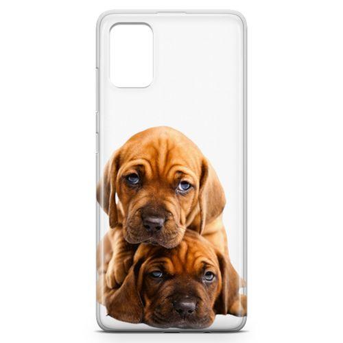 Samsung Galaxy A51 Kılıf Amstaff Dachshund Arka Kapak Koruma Desenli Full Koruyucu
