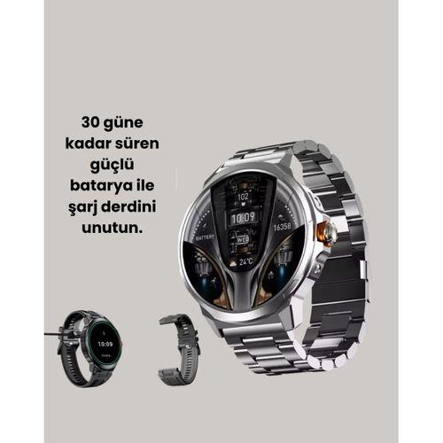 Şık Metal Kasa Ve Değiştirilebilir Kordonlarla Sw80 Smartwatch