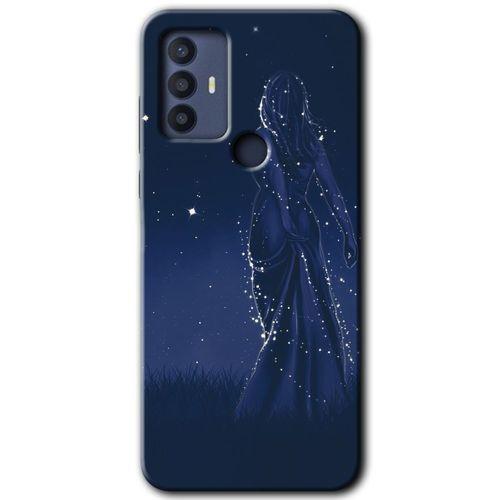 TCL 30 SE Kılıf HD Desen Baskılı Arka Kapak - Gecenin Kraliçesi