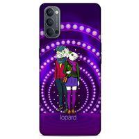 Oppo Reno 4 Kılıf FunnyMaX (33) Hybrid Kılıf Mor Tavşan