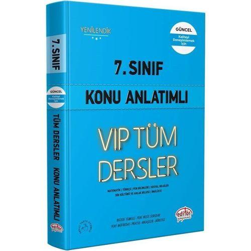 7. Sınıf VİP Tüm Dersler Konu Anlatımlı Editör Yayınları