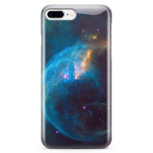 Apple iPhone 8 Plus Kılıf Nasa Galaxy Arka Kapak Koruma Desenli Full Koruyucu