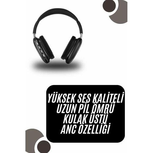 Kulak Üstü Kablosuz Bluetooth Kulaklık Yumuşak Süngerli Sd Kart Girişli