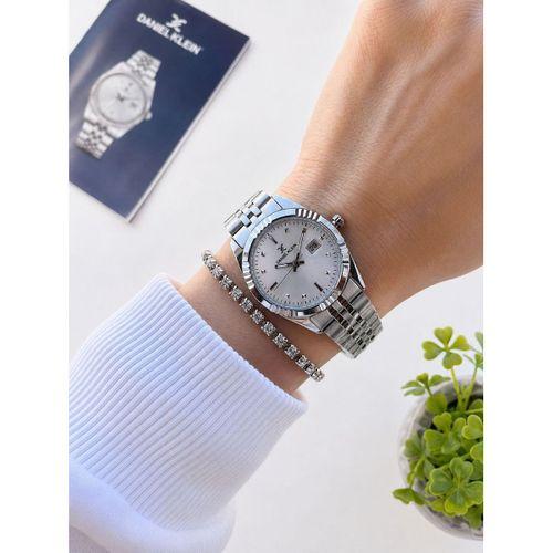 Daniel Klein 2 Yıl Garantili Çelik Kordon 30 Mt Suya Dayanıklı Kadın Kol Saati+Bileklik DKK.14372.1