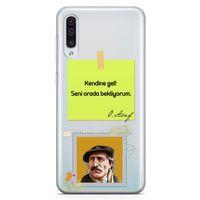 Samsung Galaxy A70 Kılıf Caps Özdemir Asaf Arka Kapak Koruma Desenli Full Koruyucu