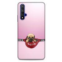 Huawei P Smart S 2020 Kılıf Köpek Kıyafetleri (5) Koruma Kabı Yavru Pug Çanta