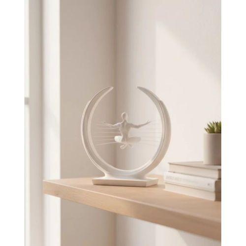 3d Zen Heykeli Modern Ay Tasarımlı Meditasyon Biblosu