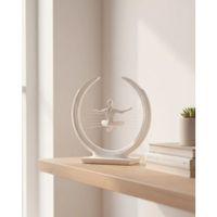 3d Zen Heykeli Modern Ay Tasarımlı Meditasyon Biblosu