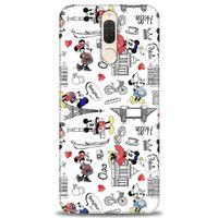 Huawei Mate 10 Lite Kılıf HD Baskılı Kılıf - Mickey Şehirde + Tam Ekran Koruyucu