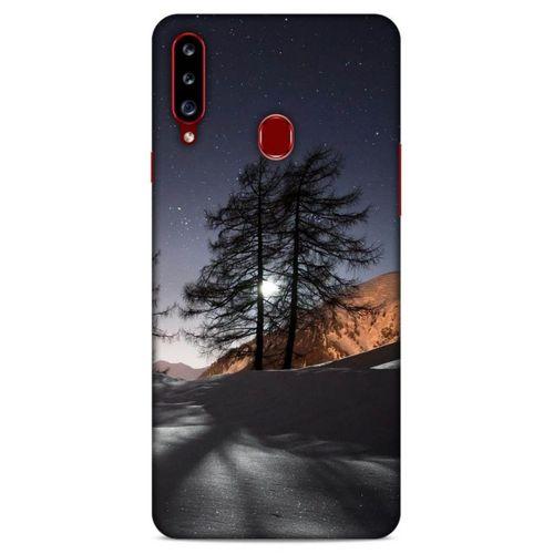 Lopard Samsung Galaxy A20s Uyumlu Kılıf Gece'S (48) Bumper Kılıf Kış Manzara