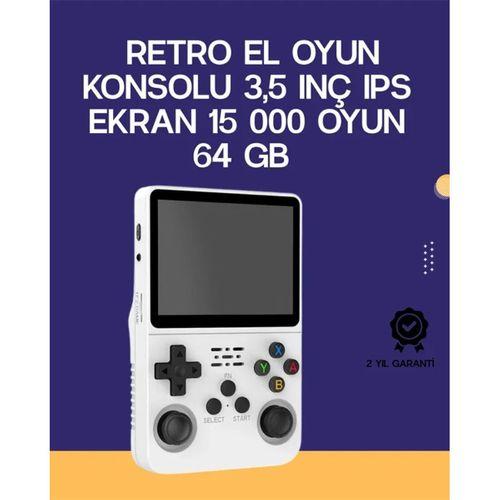 Retro El Konsolu 64 Gb – 15.000 Oyun, Geniş Platform Desteği, 3.5” Ips Ekran