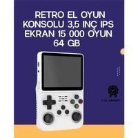 Retro El Konsolu 64 Gb – 15.000 Oyun, Geniş Platform Desteği, 3.5” Ips Ekran