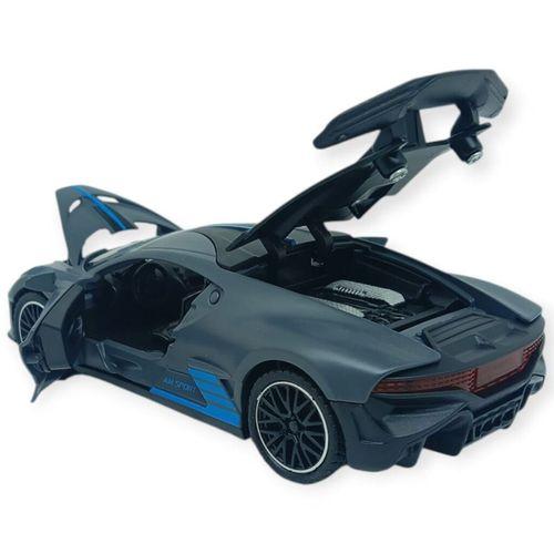 Sesli Işıklı Spor Araba 15 cm - 3241D- Gri