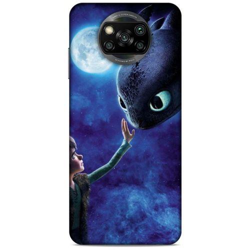Xiaomi Redmi Poco X3 Kılıf Dragons (40) Fit Silikon Kılıf Ejderha Takım Yıldızı
