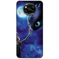Xiaomi Redmi Poco X3 Kılıf Dragons (40) Fit Silikon Kılıf Ejderha Takım Yıldızı