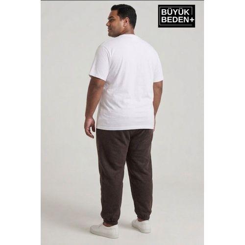 Erkek Büyük Beden Paça Lastikli İki İplik Rahat Kalıp ince Eşofman Altı SPR26BEA951