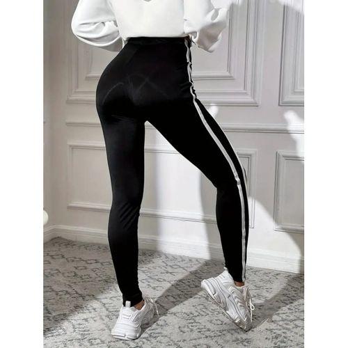 Kadın çizgili Egzersiz Dalgıç Tayt