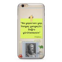 Apple iPhone 6 6s Kılıf Caps Aristophanes Arka Kapak Koruma Desenli Full Koruyucu