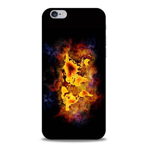 Lopard Apple Iphone 6S Uyumlu Kılıf FireX (43) Thin Fit Kılıf Dünya Haritası