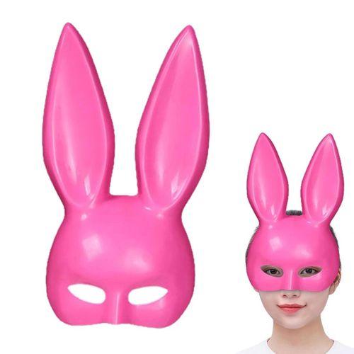 Pembe Renk Ekstra Lüks Uzun Tavşan Maskesi 35x16 Cm - Lisinya