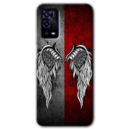 Oppo A55 HD Baskılı Kılıf + 9D Tam Ekran Koruyucu - Lucifer