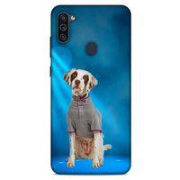 Samsung Galaxy M11 Kılıf Köpek Kıyafetleri (40) Fit Silikon Kılıf Dalmaçyalı Tşirt