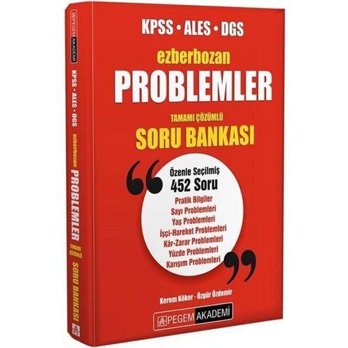 KPSS ALES DGS Problemler Ezberbozan Soru Bankası Pegem Yayınları