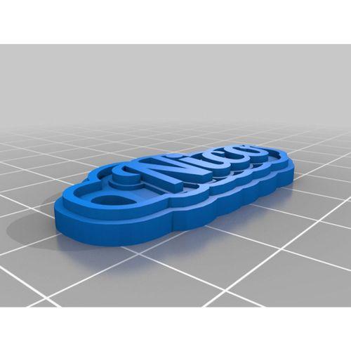 Nico İsimli Dekoratif Yazı – 3D Baskı Kişisel Ürün (Bu ürün Sadece Plastik parçadır - Almadan Önce Soru Sorabilirsiniz)