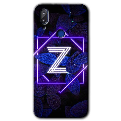 Vestel E5 HD Baskılı Kılıf + 9D Tam Ekran Koruyucu - Dark Neon Yaprak Z Harfi