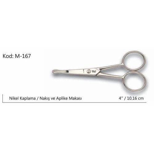 Europe Aplike Ve Nakış Makası Kıvrık Küt Uçlu No:4 10,16 Cm