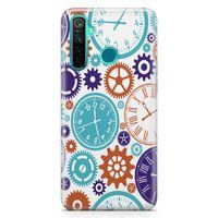 Oppo Realme 5 Pro Kılıf Saatler Arka Kapak Koruma Desenli Full Koruyucu