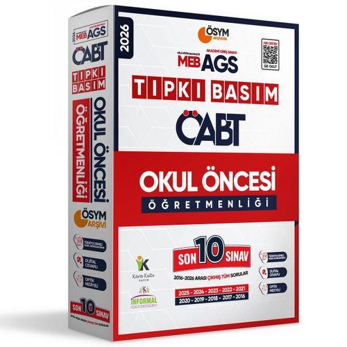2026 MEB-AGS ÖABT OKUL ÖNCESİ Öğretmenliği ÖSYM Tıpkı Basım 10lu Deneme Paketi Türkiye Geneli