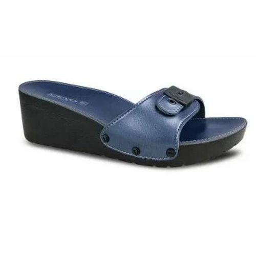 Ceyo 9969ı Minelli Topuklu Lacivert Ortopedik Kadın Terlik