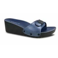 Ceyo 9969ı Minelli Topuklu Lacivert Ortopedik Kadın Terlik